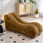 Bean Bag Sofa Chair Polyester Brown Foam Adult 59x30x23.6 In