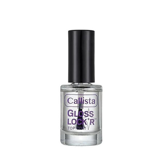 Callista Gloss Lock'r Top Coat - Vegan, Fast Drying Nail Top Coat for Long-Lasting Glossy Finish