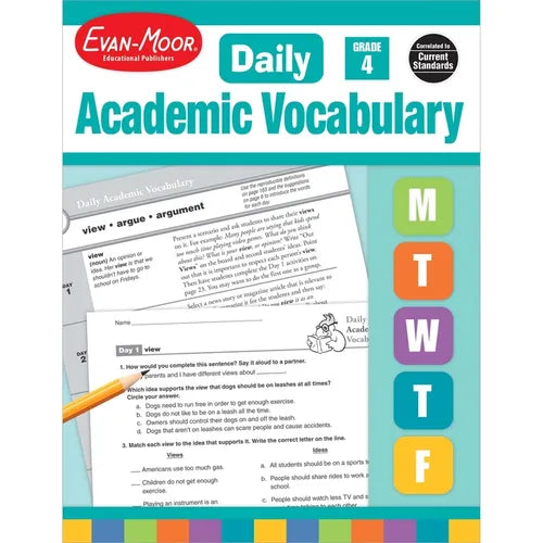 Daily Academic Vocabulary Gr 4 Te - Paperback