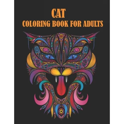 Cat Coloring Book For Adults: 50 unique designs for cats lovers - Paperback