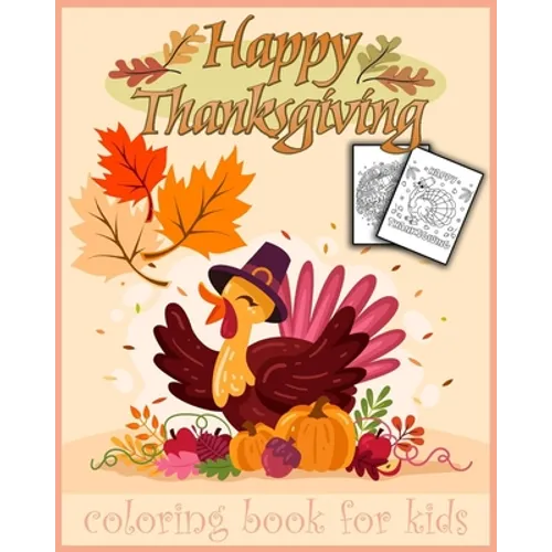 Thanksgiving: Thanksgiving coloring book 30 pages to color for kids - Paperback