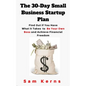 The 30-Day Small Business Startup Plan: Find Out if You Have What it Takes to Be Your Own Boss and Achieve Financial Freedom - Paperback