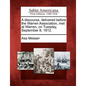 A Discourse, Delivered Before the Warren Association, Met at Warren, on Tuesday, September 8, 1812. - Paperback