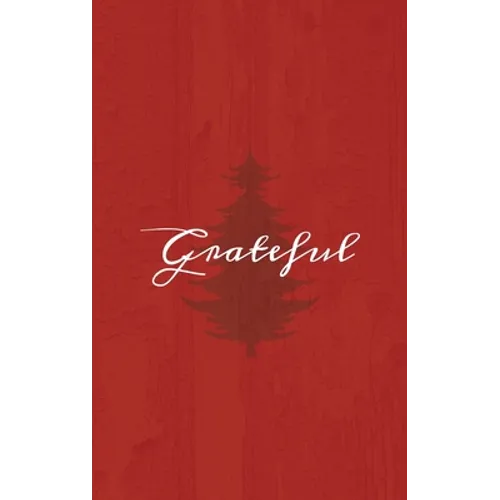Grateful: A Red Hardcover Decorative Book for Decoration with Spine Text to Stack on Bookshelves, Decorate Coffee Tables, Christmas Decor, Holiday Dec - Hardcover