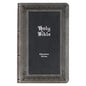 KJV Holy Bible, Giant Print Standard Size Faux Leather Red Letter Edition - Thumb Index & Ribbon Marker, King James Version, Gray/Black - Leather
