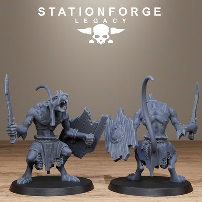 3D Printed Rotfang Melee Infantry by Stationforge Legacy Miniatures