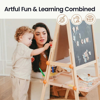 Tiny Land® Caramel Magnitales Easel for Kids