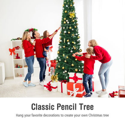 PVC Artificial Slim Pencil Christmas Tree