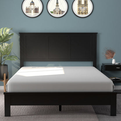 Full Wood Headboard Flat Panel with Pre-drilled Holes and Height Adjustment