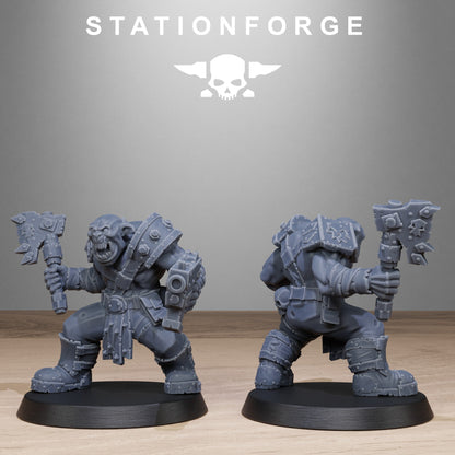 3D Printed Orkaz Bros Infantry by StationForge Miniatures