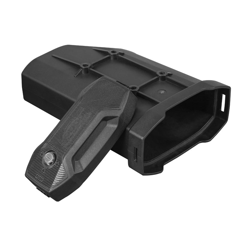 LOBOO Motorcycle Tool Box – Waterproof Engineering Plastic Case with Aluminum Mounting Plate, Lockable Universal Design