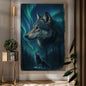 Wolf Double Exposure Wall Art IV