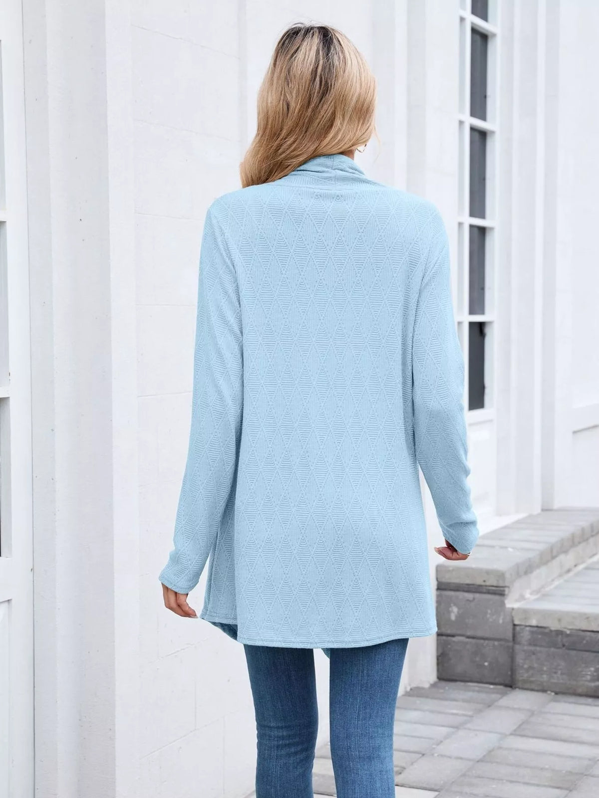 Open Front Long Cardigan