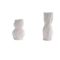 Nordic Creative Hand-painted Vase Ceramic Black And White Vertical Pattern Flower