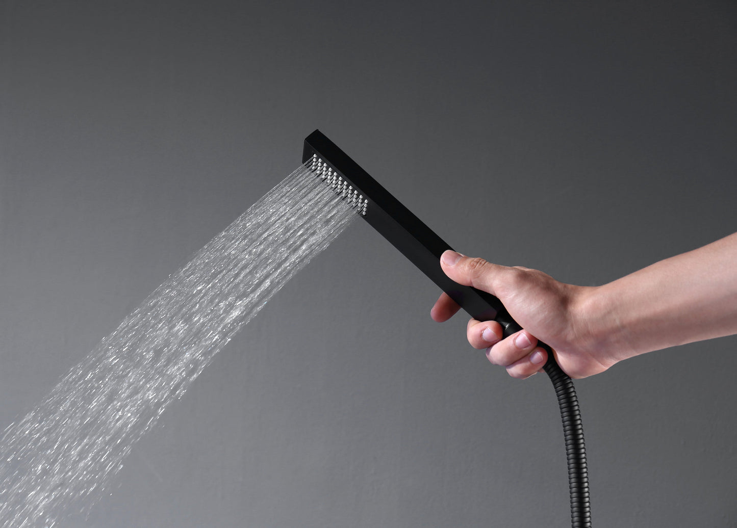 Floor Mounted Tub Faucet High Flow Freestanding Tub Filler with Handheld Shower Head