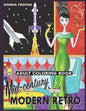 Mid-century Modern Retro Adult Coloring Book - Paperback
