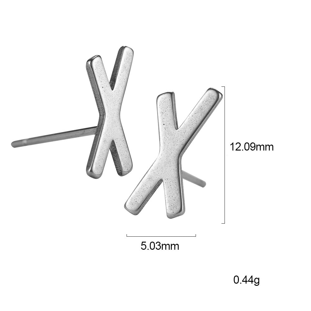 Nordic Rune Letter Earrings Made Of Stainless Steel