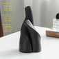 Nordic Creative Ceramic Double Vase Living Room Decoration Dried Flower
