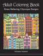 Adult Coloring Book: Stress Relieving Cityscape Designs - Paperback
