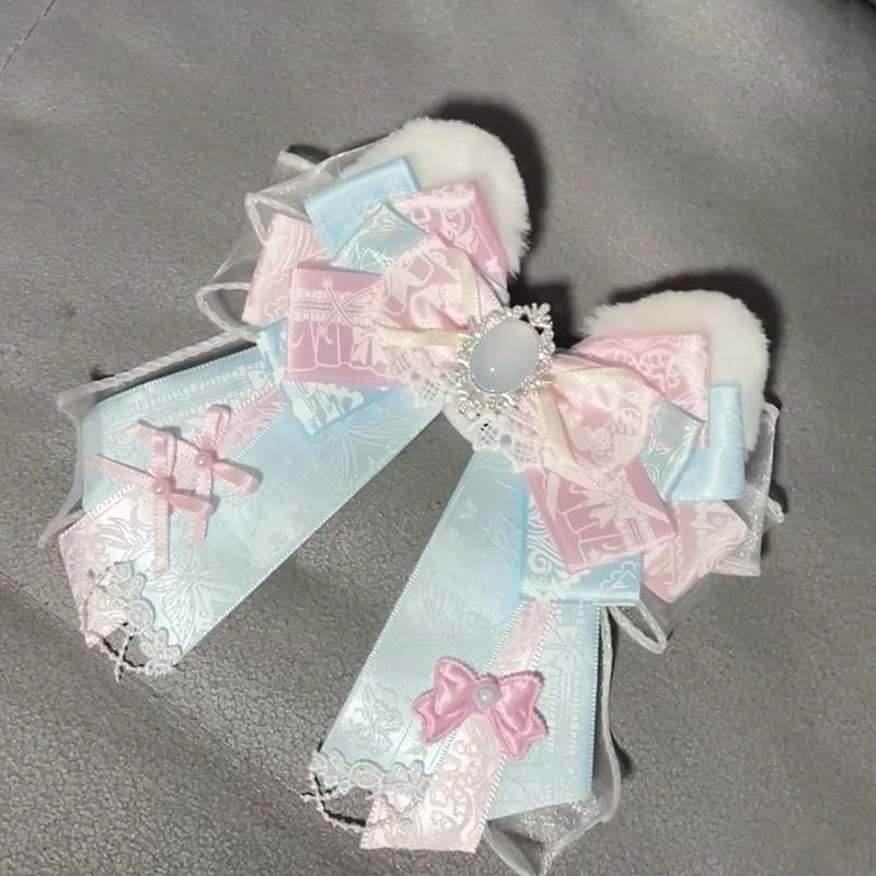 Original Backpack Bow Pendant Versatile Ribbon Brooch