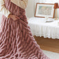 LuxuryRabbit Plush Blanket Winter Thickened Fur