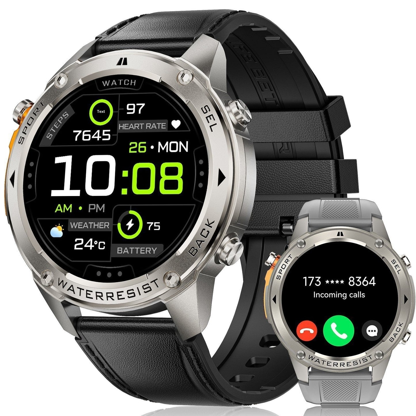 Bluetooth Calling GPS Beidou Positioning Triple-Proof Smartwatch