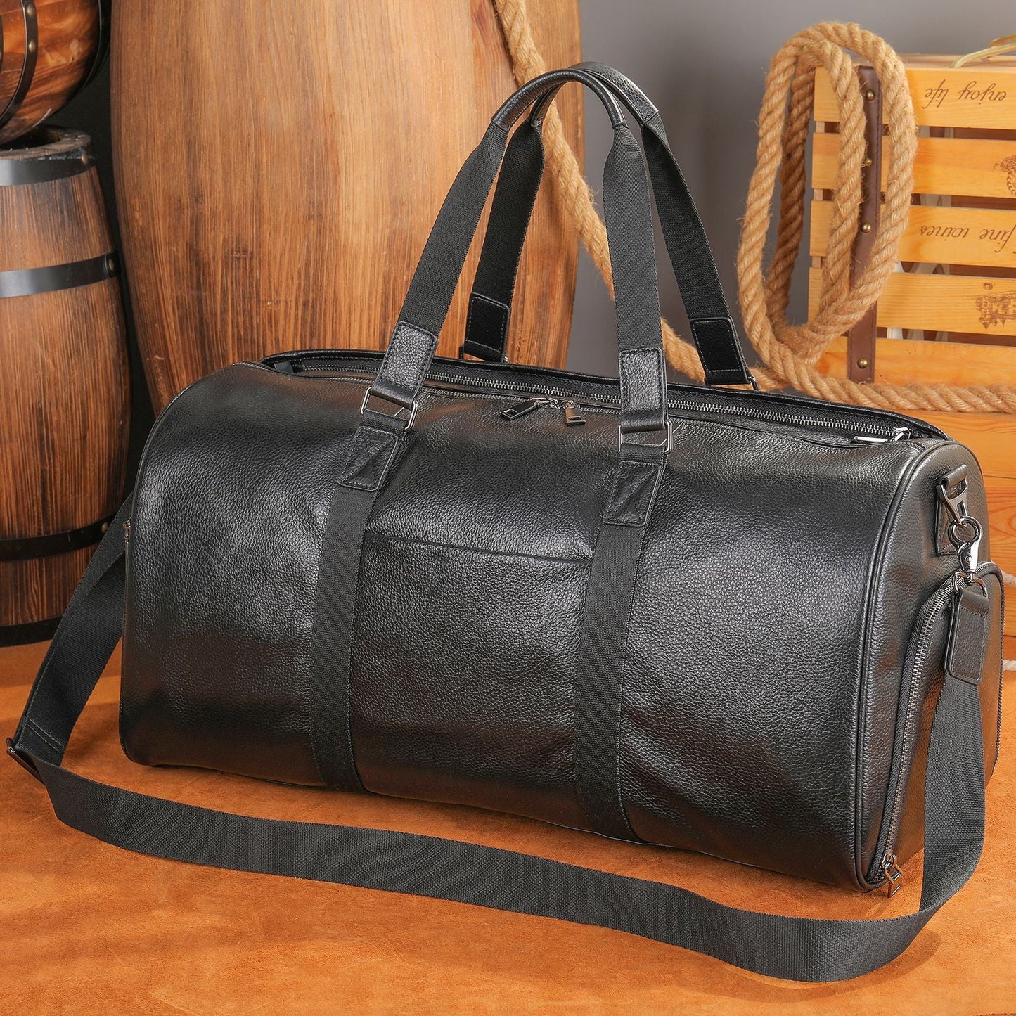 Mens Large-Capacity Waterproof Outdoor Duffel Bag