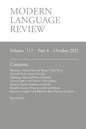 Modern Language Review (117: 4) October 2022 - Paperback