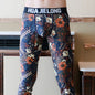 Printed Men's Fleece-lined Thick Warm Pants