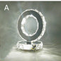 Light Luxury Crystal Table Lamp Stainless Steel Romantic Living Room