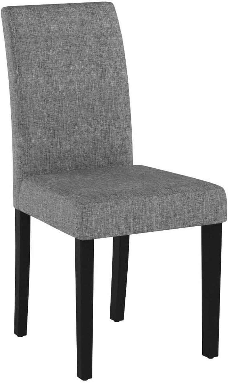 Gray Modern Fabric Upholstered Dining Chairs Set Of 4