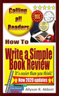 How To Write a Simple Book Review: It's easier than you think! - Paperback