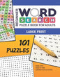 Beginner Word Search Puzzle Book For Adults - Large Print: 101 Word Find Puzzles For Adults - Volume No. 1 - Paperback