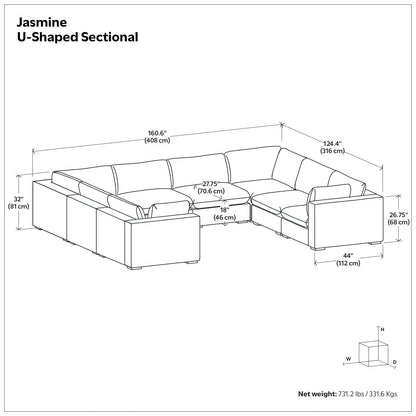 Jasmine - Handcrafted Sectional Sofa