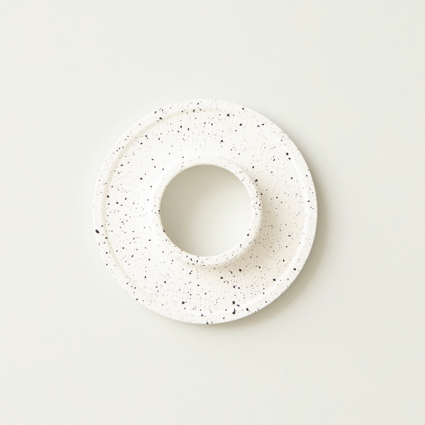 ORIGAMI - Coffee Dripper Holder - Grain Pattern - White