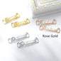 Casual Shoes Sneakers Stainless Steel Custom Name Buckle