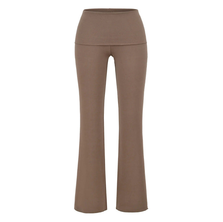 Low-rise Flared Jeans With A Turned-up Hem For A Slimming Look, Womens