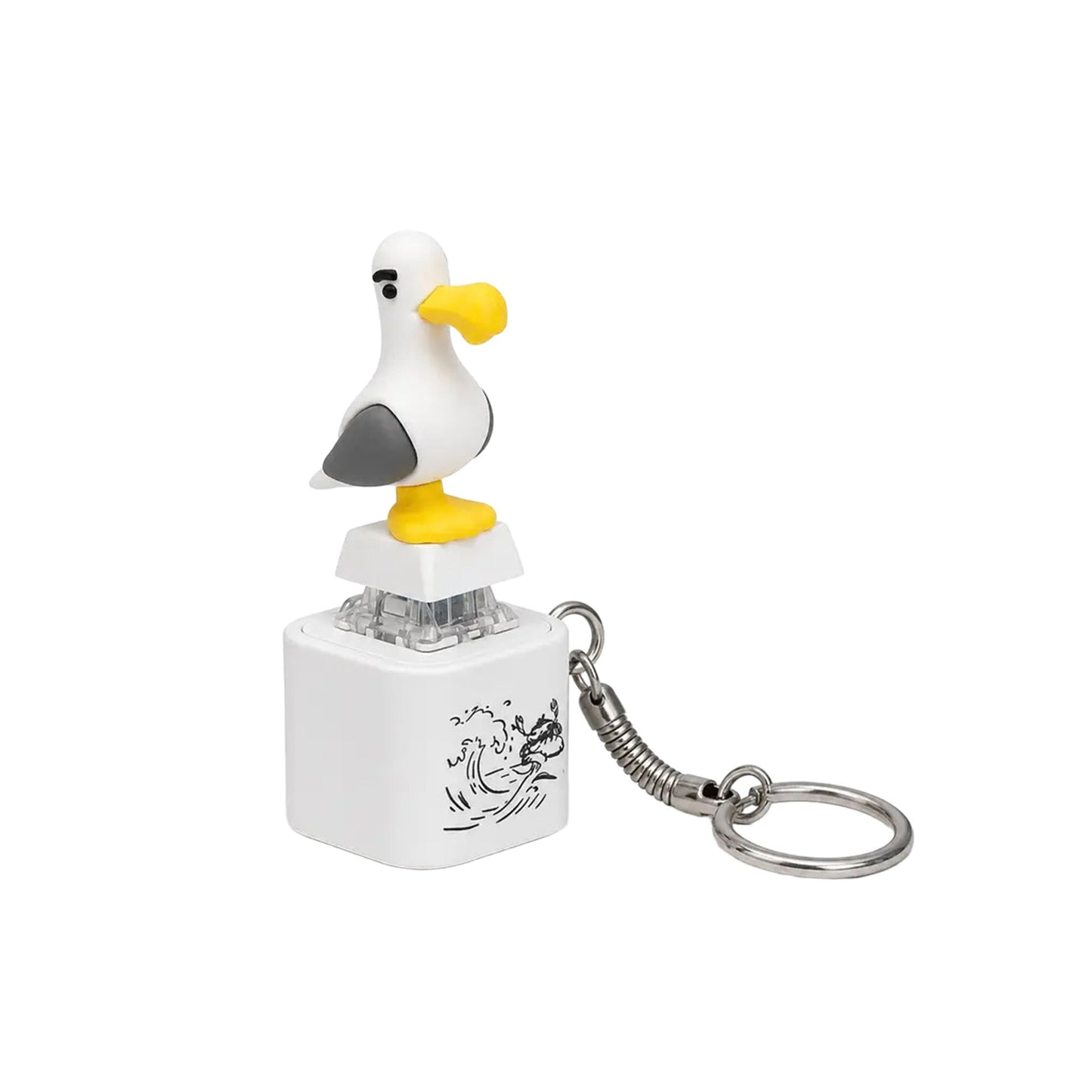DOWMOO Mine Decompression Sound Rechargeable Keychain With Fingertip Clicker Interactive Stress Relief Toy