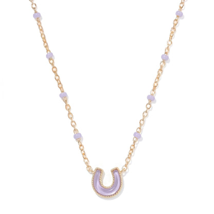 Geometric Irregular Cross And Heart Necklace