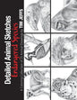 Detailed Animal Sketches Endangered Species: A Coloring Collection of 25 animal drawings - Paperback