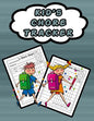 Kid's Chore Tracker: 110 Pages, 13 Months of Weekly Chores Checklists For Kids - Chart Book To Write In For Kids - Paperback