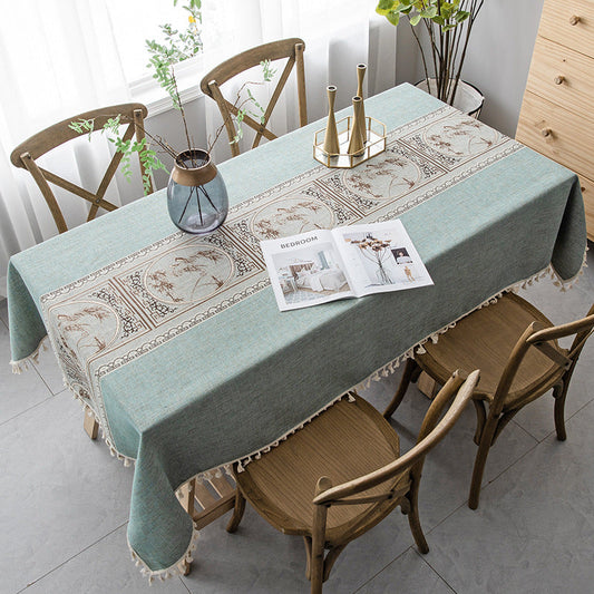 Cotton And Linen New Chinese Tablecloth