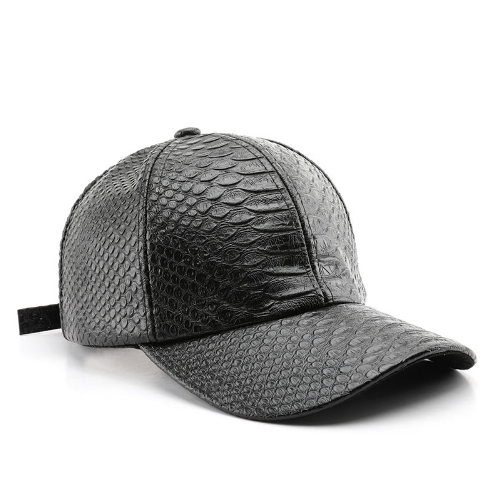 Monochromatic Light Board PU Leather Adjustable Trend Casual Baseball Cap Suitable For Outdoor Sports And Travel