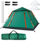4-5 Person Camping Tent Outdoor Foldable Waterproof Tent with 2 Mosquito Nets Windows Carrying Bag for Hiking Climbing Adventure Fishing