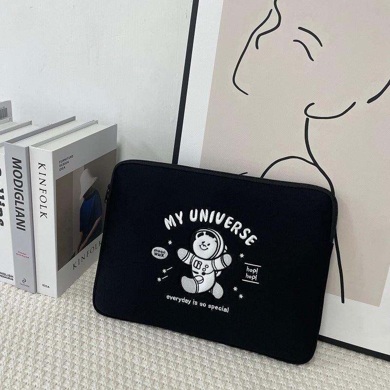 Cute Embroidered Laptop Sleeve Computer Liner Bag