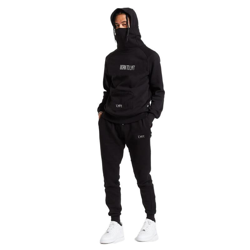 Men's Loose Plus Size Solid Color Hooded Casual Sweater