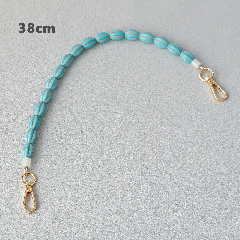 Vintage Turquoise Bag Chain Resin Chain