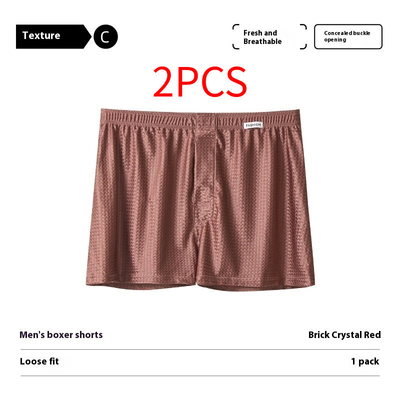 Ice Silk Arrow Pants Nylon Ice Silk Men's Boxers