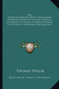 The Hymns of Orpheus with a Preliminary Dissertation on the Life and Theology of Orpheus to Which Is Added the Essay of Plotinus Concerning the Beauti - Paperback