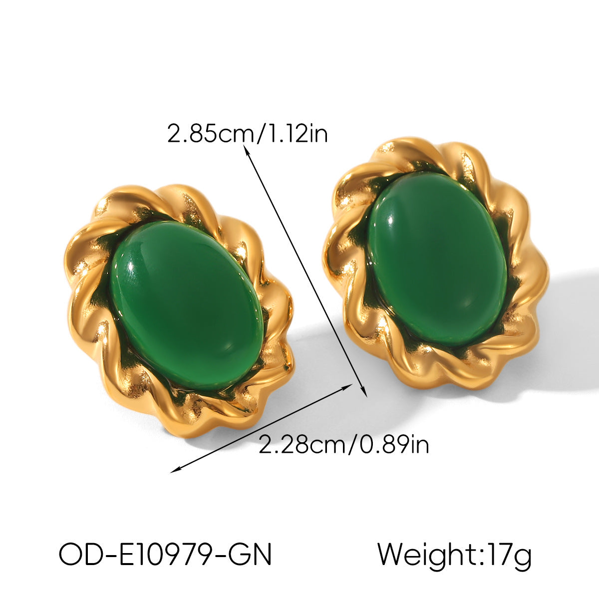 Vintage Personalized Non-fading Titanium Steel Earrings For Women